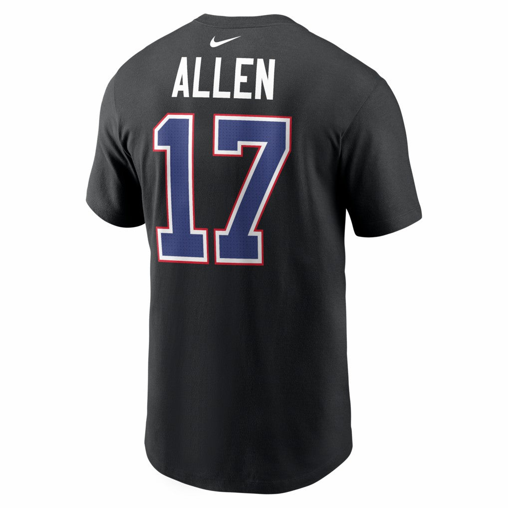 Josh Allen Buffalo Bills Carbon Name & Number T-Shirt - Black | Nike outlet