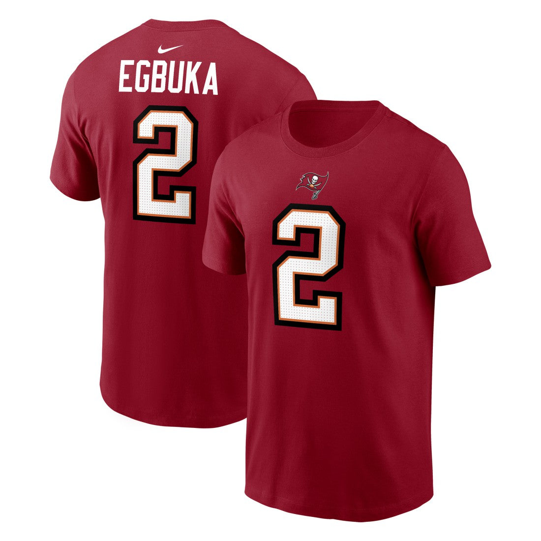 Emeka Egbuka Tampa Bay Buccaneers Player Name & Number T-Shirt - Red | Nike discount