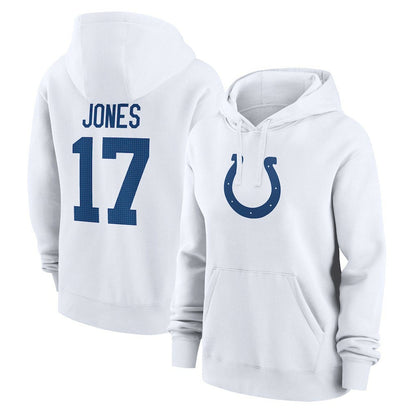 Daniel Jones Indianapolis Colts Women's Player Name & Number Fleece Hoodie - White | Nike on sale