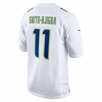 Jaxon Smith-Njigba Seattle Seahawks Super Bowl LX Patch Tundra Fashion Game Jersey - White | Nike discount