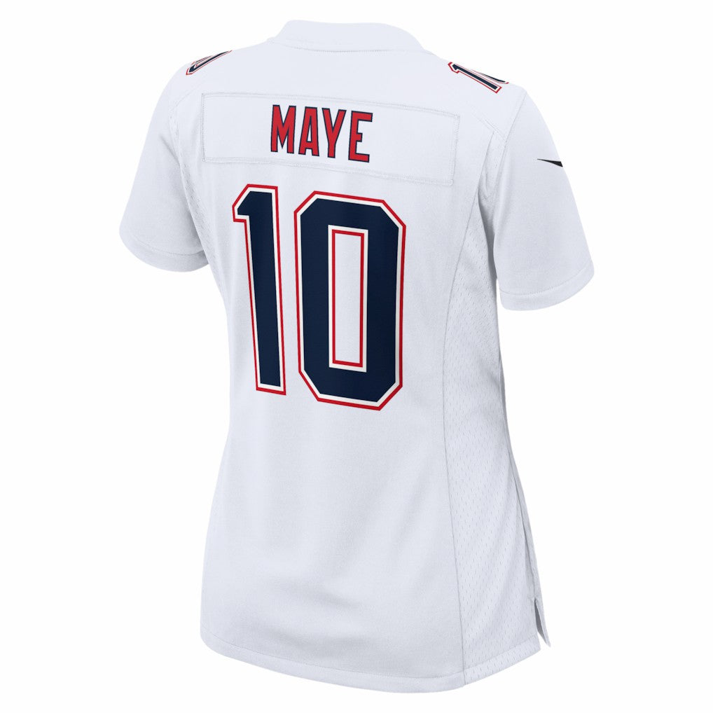 Drake Maye New England Patriots Women's Super Bowl LX Patch Tundra Fashion Game Jersey - White | Nike outlet