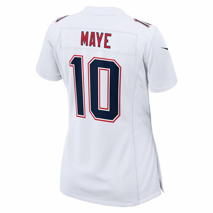 Drake Maye New England Patriots Women's Super Bowl LX Patch Tundra Fashion Game Jersey - White | Nike outlet