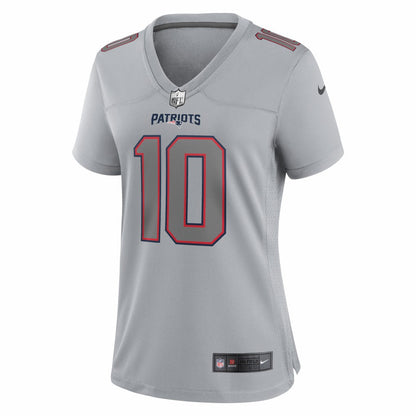 Drake Maye New England Patriots Women's Fashion Atmosphere Fashion Game Jersey - Gray | Nike online