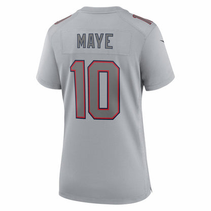 Drake Maye New England Patriots Women's Fashion Atmosphere Fashion Game Jersey - Gray | Nike online