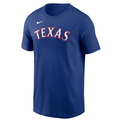 Brandon Nimmo Texas Rangers Home Name & Number T-Shirt - Royal | Nike