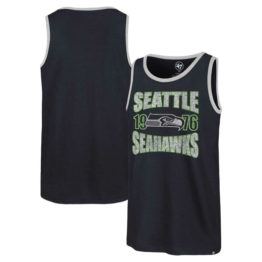 Seattle Seahawks '47 Upload Franklin Tank Top - College Navy online