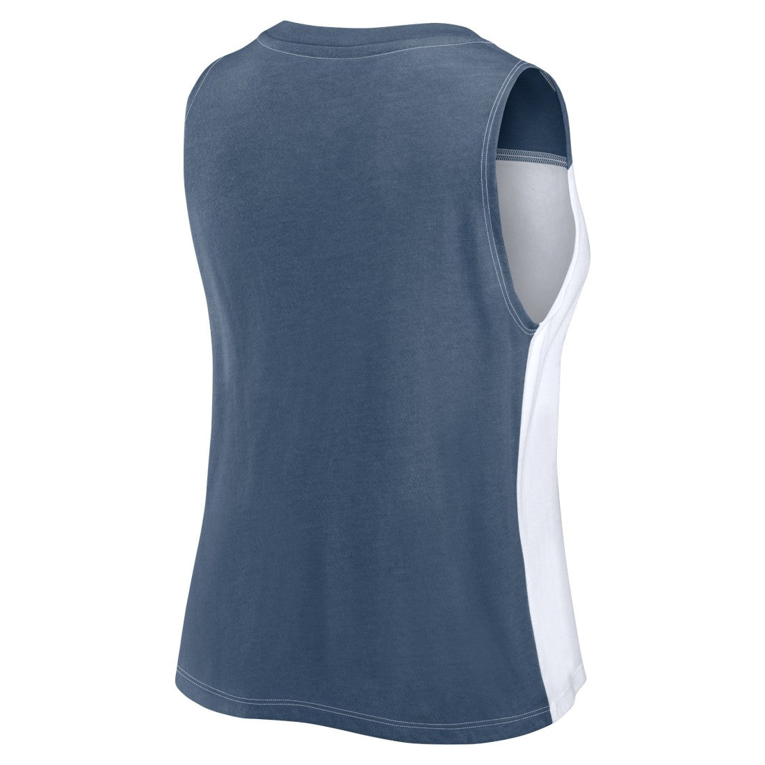 Denver Broncos FanaticsWomen's Script Color Block Tank Top - Navy/White outlet
