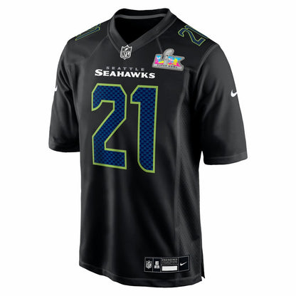 Devon Witherspoon Seattle Seahawks Super Bowl LX Patch Carbon Fashion Game Jersey - Black | Nike sale