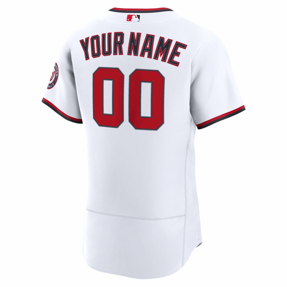 Washington Nationals Home Authentic Custom Jersey - White | Nike