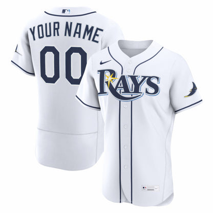 Tampa Bay Rays Home Authentic Custom Jersey - White | Nike