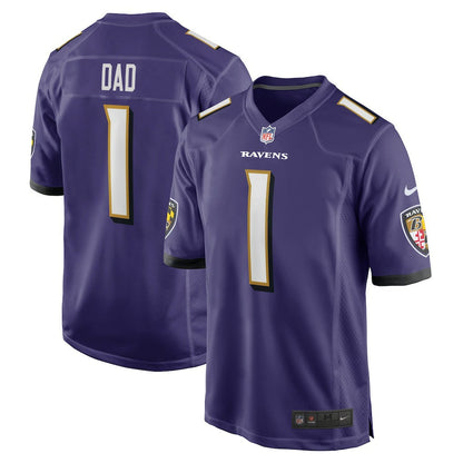 Number 1 Dad Baltimore Ravens Game Jersey - Purple | Nike sale