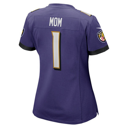 Number 1 Mom Baltimore Ravens Women's Game Jersey - Purple | Nike for sale