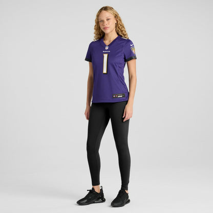 Number 1 Mom Baltimore Ravens Women's Game Jersey - Purple | Nike for sale