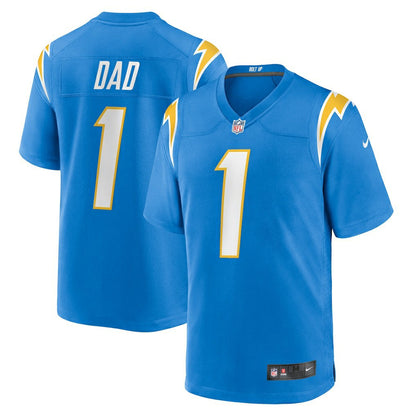 Number 1 Dad Los Angeles Chargers Game Jersey - Powder Blue | Nike discount