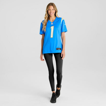 Number 1 Mom Los Angeles Chargers Women's Game Jersey - Powder Blue | Nike on sale