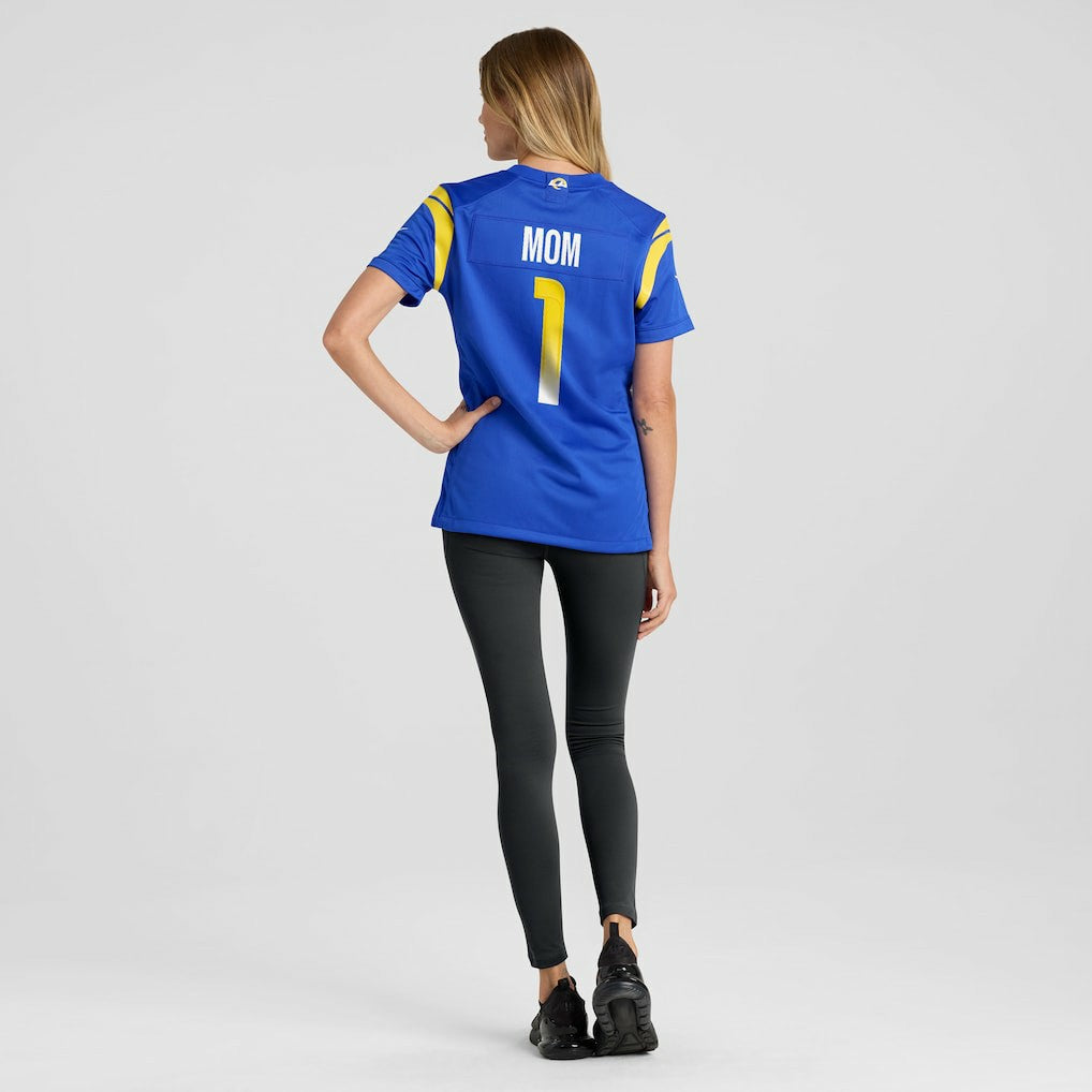 Number 1 Mom Los Angeles Rams Women's Game Jersey - Royal | Nike for sale
