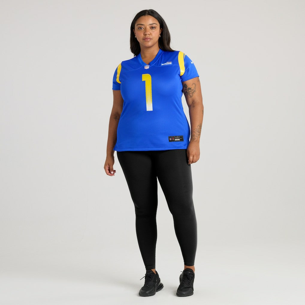 Number 1 Mom Los Angeles Rams Women's Game Jersey - Royal | Nike for sale