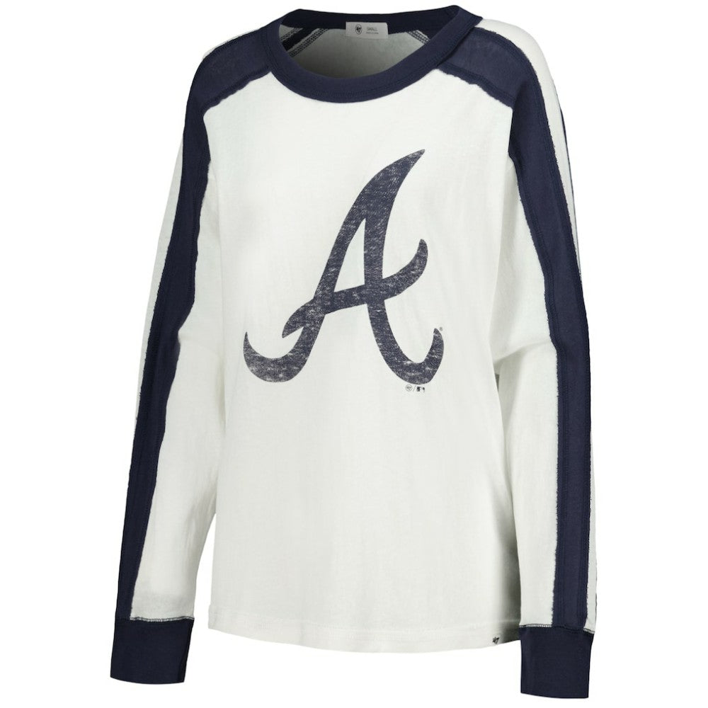 Atlanta Braves Women's Premier Caribou Long Sleeve T-Shirt - White | 47 brand
