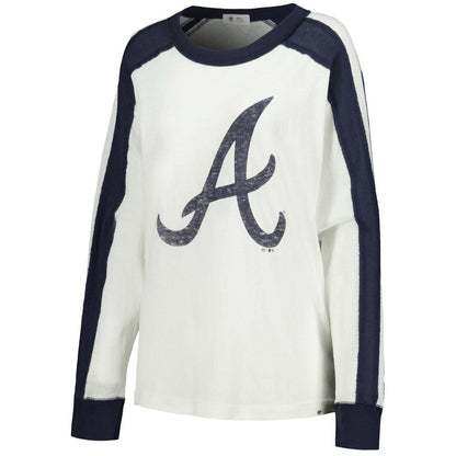 Atlanta Braves Women's Premier Caribou Long Sleeve T-Shirt - White | 47 brand