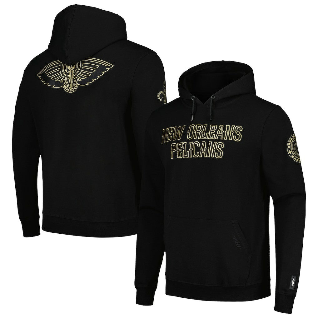 New Orleans Pelicans Pro Standard Black & Gold Pullover Hoodie shop