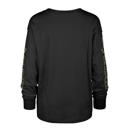 New Orleans Saints '47 Women's Tom Cat Lightweight Long Sleeve T-Shirt - Black discount