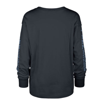 Tennessee Titans '47 Women's Tom Cat Lightweight Long Sleeve T-Shirt - Navy for sale