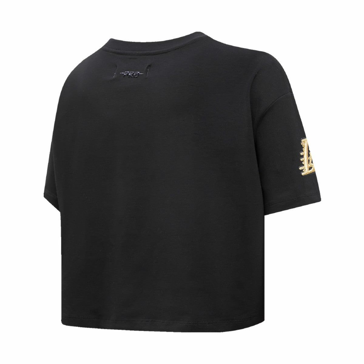 Los Angeles Lakers Pro Standard Women's Holiday Glam Boxy T-Shirt - Black on sale