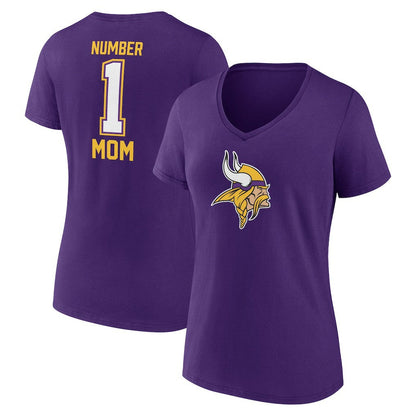Minnesota Vikings Women's Mother's Day V-Neck T-Shirt - Purple sale