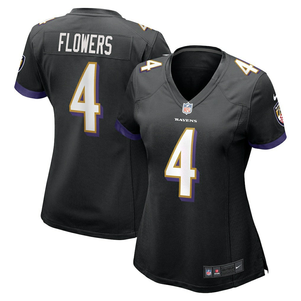 Zay Flowers Baltimore Ravens Women's Alternate Game Jersey - Black | Nike cheap