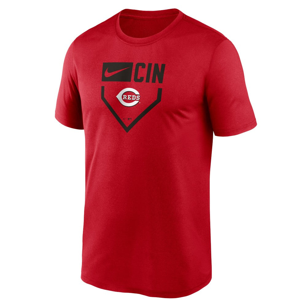 Cincinnati Reds Home Plate Icon Legend Performance T-Shirt - Red | Nike