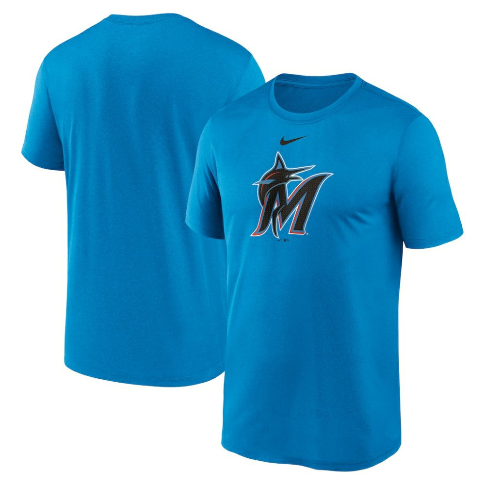 Miami Marlins Legend Fuse Large Logo Dri-FIT T-Shirt - Blue | Nike