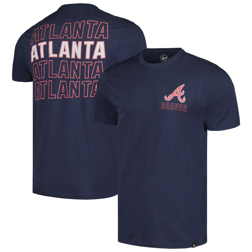 Atlanta Braves Hang Back Franklin T-Shirt - Navy | 47 brand