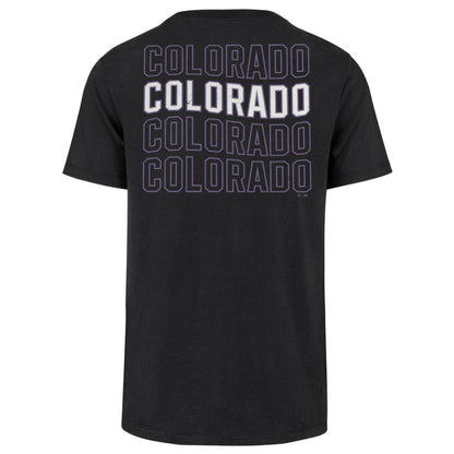 Colorado Rockies Hang Back Franklin T-Shirt - Black | 47 brand
