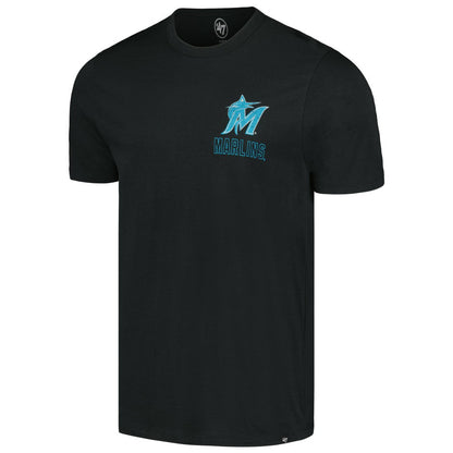 Miami Marlins Hang Back Franklin T-Shirt - Black | 47 brand