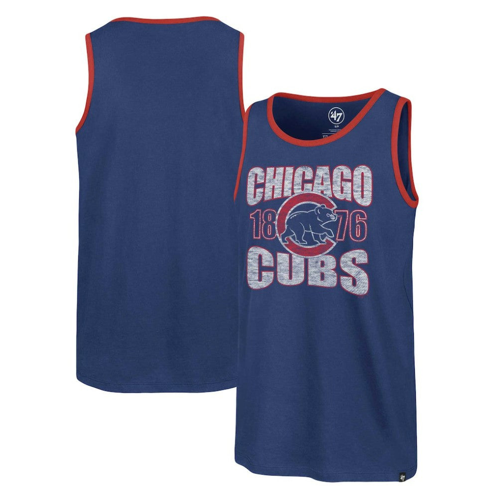 Chicago Cubs Upload Franklin Tank Top - Royal | 47 brand
