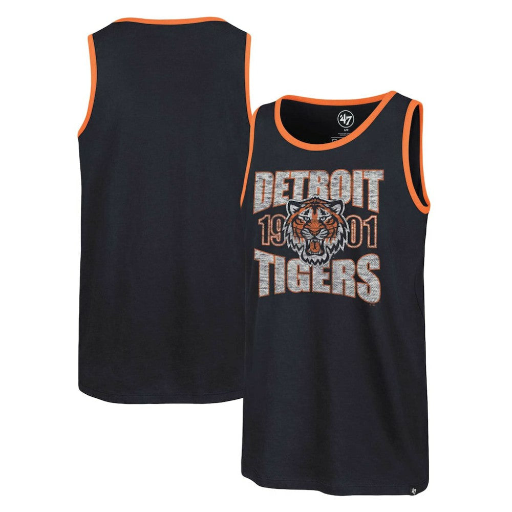 Detroit Tigers Upload Franklin Tank Top - Navy | 47 brand
