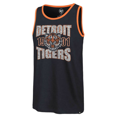 Detroit Tigers Upload Franklin Tank Top - Navy | 47 brand
