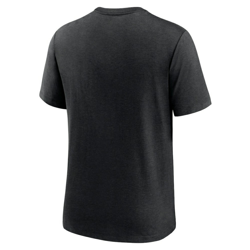Arizona Diamondbacks Cooperstown Collection Local Stack Tri-Blend T-Shirt - Heather Black | Nike