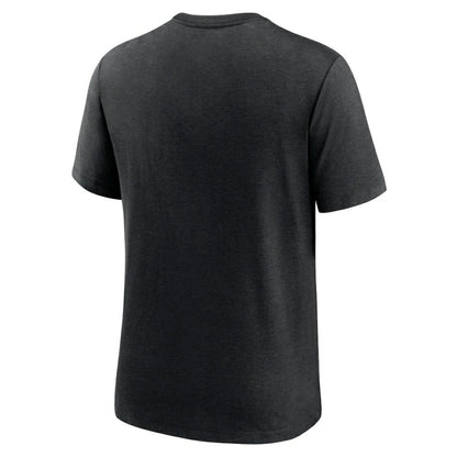 Arizona Diamondbacks Cooperstown Collection Local Stack Tri-Blend T-Shirt - Heather Black | Nike