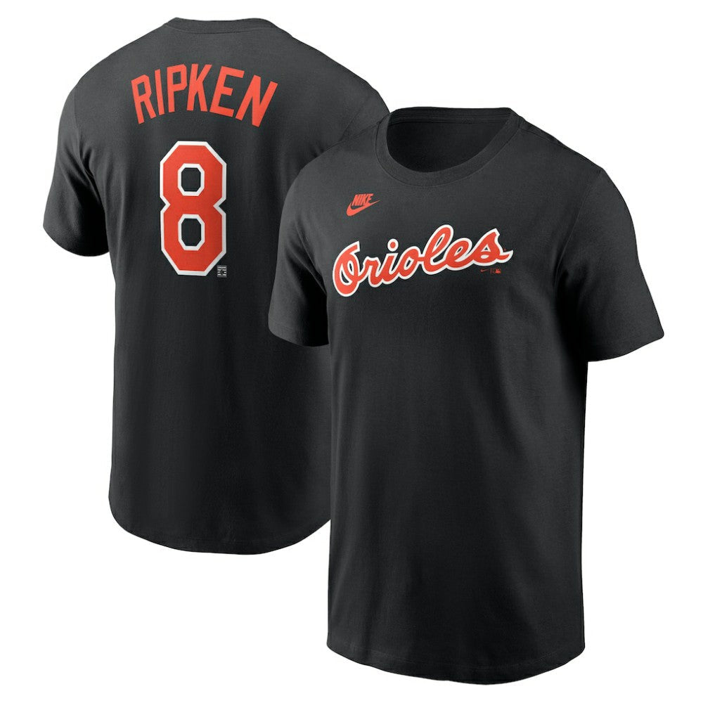 Cal Ripken Jr. Baltimore Orioles Fuse Name & Number T-Shirt - Black | Nike