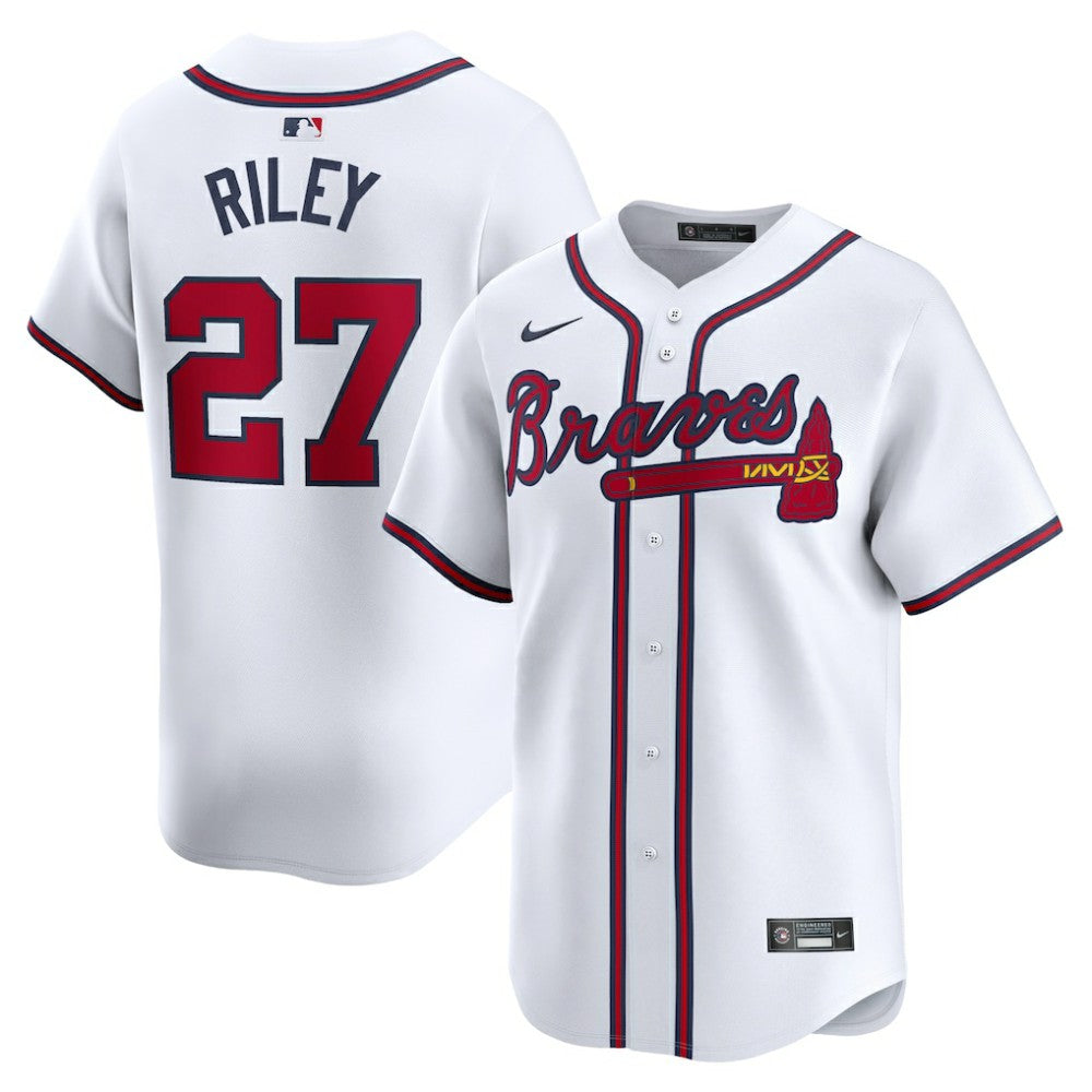 Austin Riley Atlanta Braves Home Limited Player Jersey - White | Nike