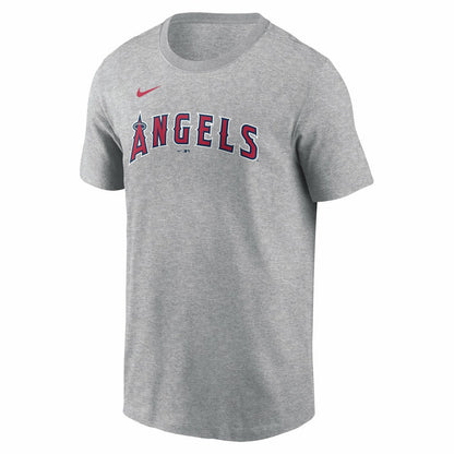 Mike Trout Los Angeles Angels Fuse Name & Number T-Shirt - Gray | Nike