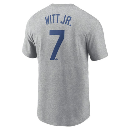 Bobby Witt Jr. Kansas City Royals Fuse Name & Number T-Shirt - Gray | Nike
