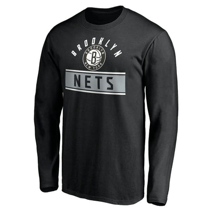 Brooklyn Nets Team Arch Knockout Long Sleeve T-Shirt - Black sale