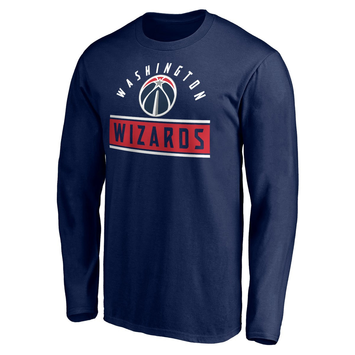 Washington Wizards Team Arch Knockout Long Sleeve T-Shirt - Navy for sale