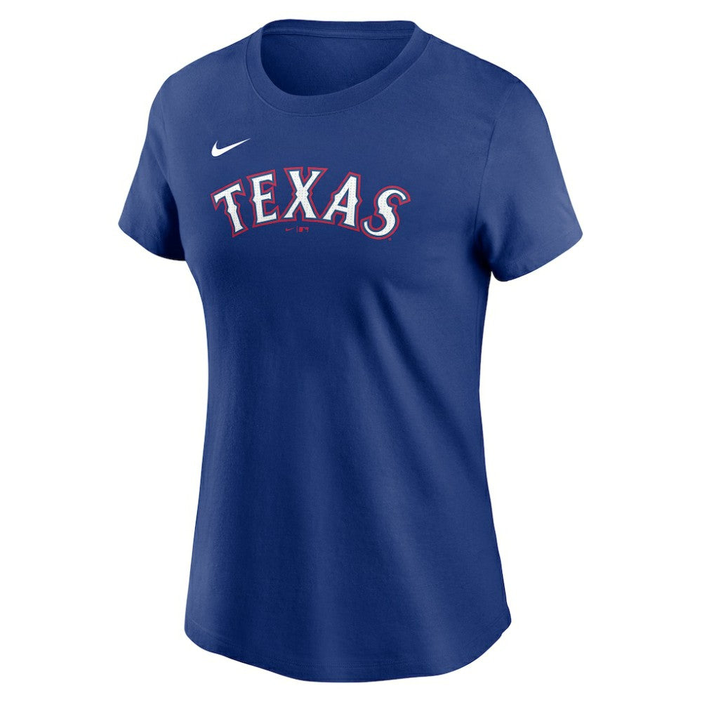 Corey Seager Texas Rangers Women's Cooperstown Collection Fuse Name & Number T-Shirt - Royal | Nike