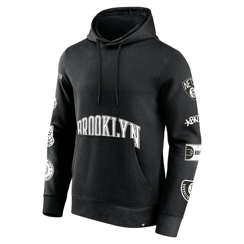 Brooklyn Nets Home Court Pullover Hoodie - Black | Fanatics shop