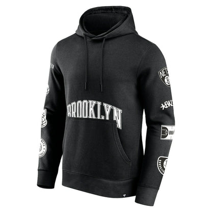 Brooklyn Nets Home Court Pullover Hoodie - Black | Fanatics shop