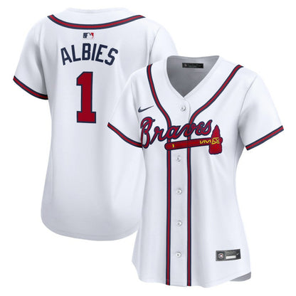 Ozzie Albies Atlanta Braves Women's Home Limited Player Jersey - White | Nike