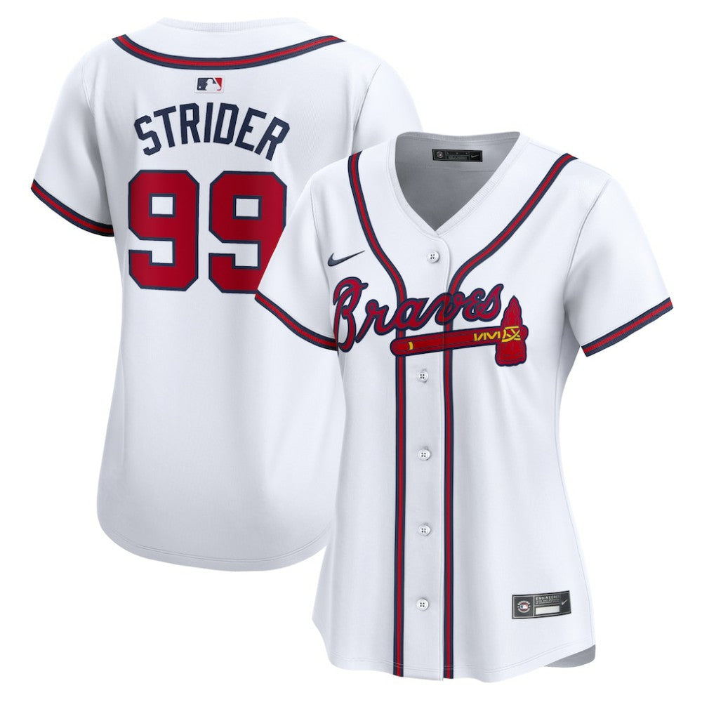 Spencer Strider Atlanta Braves Women's  Home Limited Player Jersey - White | Nike
